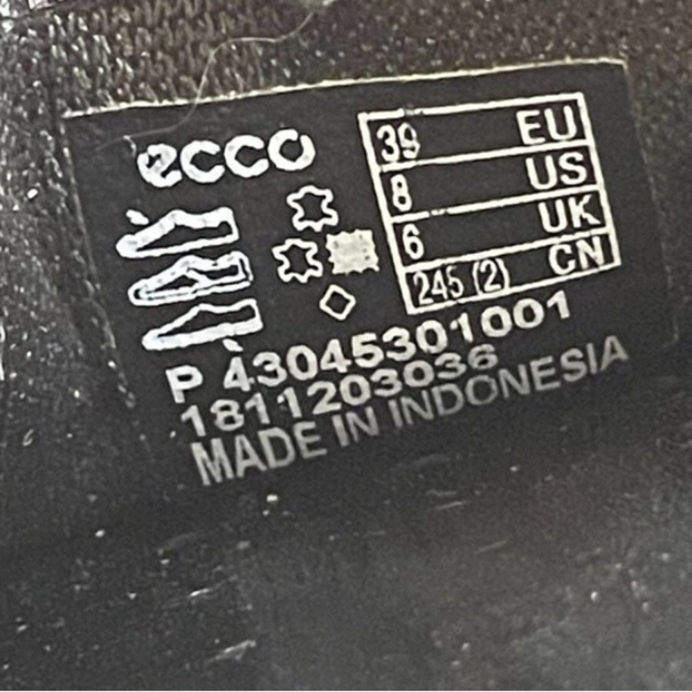 Ecco Women's Black Slip-On Sneakers - Picture 3 of 3